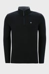 Slim Fit Anti-Pilling Tüylenme Yapmayan Bato Yaka Kışlık Şardonlu Erkek Polar 5906001 SİYAH