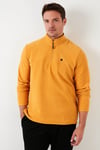 Slim Fit Anti-Pilling Tüylenme Yapmayan Şardonlu Soğuk Geçirmez  2'li Paket Erkek Polar 5906001S2 Hardal-Haki