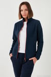 Slim Fit Anti-Pilling Tüylenme Yapmayan Fermuarlı 2'li Paket Polar Kadın Hırka 5907012S2 LACİVERT-SİYAH