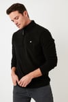 Slim Fit Anti-Pilling Tüylenme Yapmayan Şardonlu Soğuk Geçirmez  2'li Paket Erkek Polar 5906001S2 SİYAH-SİYAH