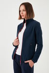 Slim Fit Anti-Pilling Tüylenme Yapmayan Fermuarlı  Polar Kadın Hırka 5907012 LACİVERT