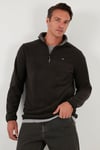 Slim Fit Anti-Pilling Tüylenme Yapmayan Şardonlu Soğuk Geçirmez  2'li Paket Erkek Polar 5906001S2 ORANGE-ANTRASİT