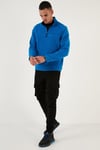 Slim Fit Anti-Pilling Tüylenme Yapmayan Şardonlu Soğuk Geçirmez  2'li Paket Erkek Polar 5906001S2 GRİ-SAKS