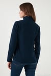 Slim Fit Anti-Pilling Tüylenme Yapmayan Fermuarlı Cepli  Hırka Kadın Polar 5907002 LACİVERT