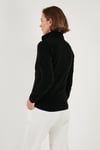 Slim Fit Anti-Pilling Tüylenme Yapmayan Fermuarlı  Polar Kadın Hırka 5907012 SİYAH
