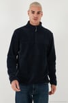 Slim Fit Anti-Pilling Tüylenme Yapmayan Bato Yaka Kışlık Şardonlu Erkek Polar 5906001 LACİVERT-LACİVERT