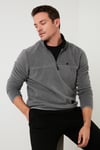 Slim Fit Anti-Pilling Tüylenme Yapmayan Şardonlu Soğuk Geçirmez  2'li Paket Erkek Polar 5906001S2 GRİ-HARDAL