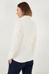 Slim Fit Anti-Pilling Tüylenme Yapmayan Fermuarlı 2'li Paket Polar Kadın Hırka 5907012S2 EKRU-SİYAH