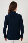 Slim Fit Anti-Pilling Tüylenme Yapmayan Fermuarlı Cepli Hırka 2' li Paket Kadın Polar 5907002S2 LACİVERT-SİYAH