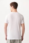Slim Fit Bisiklet Yaka % 100 Pamuk Erkek T Shirt 064681-620 BEYAZ