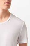 Slim Fit Bisiklet Yaka % 100 Pamuk Erkek T Shirt 064681-620 BEYAZ