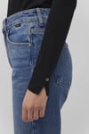 Slim Fit Bisiklet Yaka Kadın Kazak 1710510-900 SİYAH