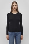 Slim Fit Bisiklet Yaka Kadın Kazak 1710510-900 SİYAH