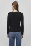 Slim Fit Bisiklet Yaka Kadın Kazak 1710510-900 SİYAH