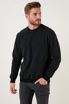 Slim Fit Bisiklet Yaka Pamuklu Erkek Kazak 456201 ANTRASİT
