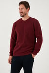 Slim Fit Bisiklet Yaka Pamuklu Erkek Kazak 456201 MÜRDÜM