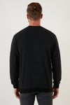 Slim Fit Bisiklet Yaka Pamuklu Erkek Kazak 456201 ANTRASİT