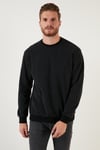 Slim Fit Bisiklet Yaka Pamuklu Erkek Kazak 456201 ANTRASİT