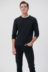 Slim Fit Bisiklet Yaka Uzun Kollu Erkek T Shirt 064622-21842 SİYAH