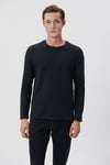 Slim Fit Bisiklet Yaka Uzun Kollu Erkek T Shirt 064622-21842 SİYAH
