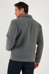 Slim Fit Ceket Yaka Astarlı Kaşe Erkek Kaban 58400347 AÇIK GRİ