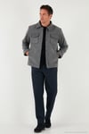 Slim Fit Ceket Yaka Astarlı Kaşe Erkek Kaban 58400347 AÇIK GRİ