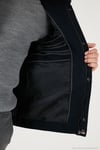 Slim Fit Ceket Yaka Astarlı Kaşe Erkek Kaban 58400347 LACİVERT