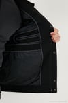 Slim Fit Ceket Yaka Astarlı Kaşe Erkek Kaban 58400347 SİYAH