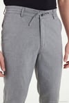 Slim Fit Dar Paça Bağlamalı Erkek Pantolon 6843657 GRİ