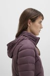 Slim Fit Dik Yaka Kapitoneli Astarlı Şişme Kadın Mont 110698-70260 BORDO