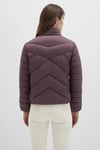 Slim Fit Dik Yaka Kapitoneli Astarlı Şişme Kadın Mont 110698-70260 BORDO