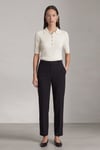 Slim Fit Düğmeli Polo Yaka Fitilli Kadın Bluz 26K0149K1 EKRU