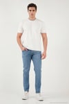 Slim Fit Düşük Bel Dar Paça Jeans Erkek Kot Pantolon 1115C70NAPOLI AÇIK MAVİ