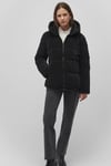 Slim Fit Fermuarlı Kapüşonlu Şişme Kadın Mont 1110043-900 SİYAH