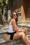 Slim Fit Halter Yaka Sırt Dekolteli İkili Paket Kadın Bluz 5866664 BEYAZ-BEYAZ