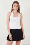 Slim Fit Halter Yaka Sırt Dekolteli İkili Paket Kadın Bluz 5866664 SİYAH-BEYAZ