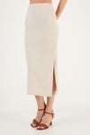 Slim Fit İp Askılı Yırtmaçlı Kadın Takım 5865278 TAŞ