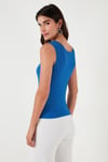 Slim Fit Kalın Askılı Dantelli Kare Yaka Bürümcük Kadın Atlet 5864979 SAKS