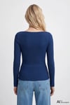 Slim Fit Kayık Yaka Fitilli Kadın Sweat 1613622-70758 SAKS