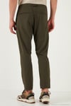Slim Fit Lastikli Bel Boru Paça Kemer Detaylı Erkek Pantolon 5543S86JMILANO HAKİ