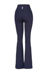 Slim Fit Logo Baskılı Yüksek Bel İspanyol Paça Kadın Eşofman Altı 932455-7459 LACİVERT