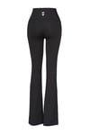 Slim Fit Logo Baskılı Yüksek Bel İspanyol Paça Kadın Eşofman Altı 932455-2001 SİYAH