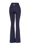 Slim Fit Logo Baskılı Yüksek Bel İspanyol Paça Kadın Eşofman Altı 932455-7459 LACİVERT