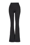 Slim Fit Logo Baskılı Yüksek Bel İspanyol Paça Kadın Eşofman Altı 932455-2001 SİYAH