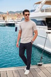 Slim Fit Normal Bel Boru Paça Denim Pantolon Erkek Kot Pantolon 5545C82MILANO LACİVERT