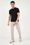 Slim Fit Normal Bel Boru Paça Denim Pantolon Erkek Kot Pantolon 5545C82MILANO BEJ