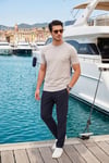 Slim Fit Normal Bel Boru Paça Denim Pantolon Erkek Kot Pantolon 5545C82MILANO LACİVERT
