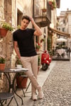 Slim Fit Normal Bel Boru Paça Denim Pantolon Erkek Kot Pantolon 5545C82MILANO BEJ