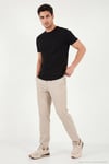 Slim Fit Normal Bel Boru Paça Denim Pantolon Erkek Kot Pantolon 5545C82MILANO BEJ