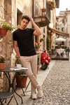 Slim Fit Normal Bel Boru Paça Denim Pantolon Erkek Kot Pantolon 5545C82MILANO BEJ